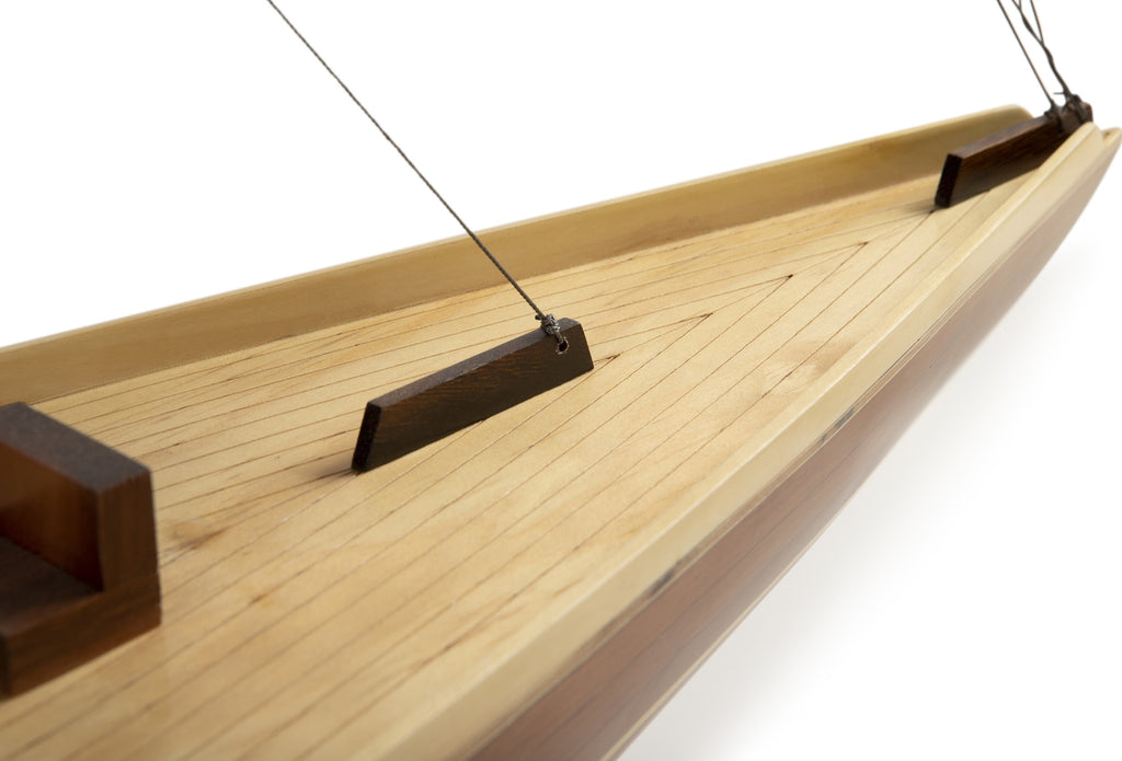 Authentic Models Shamrock Yacht Wood Sailing Ship Model