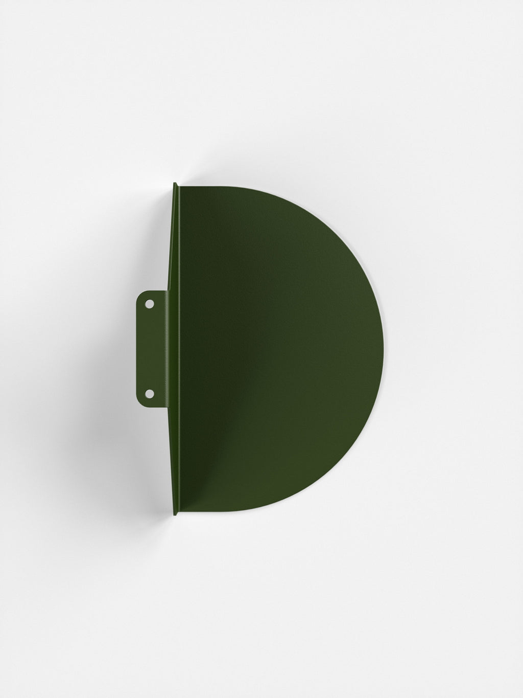 Minimalist Pine Green Moebe Bedside Table - Powder-Coated Steel Design