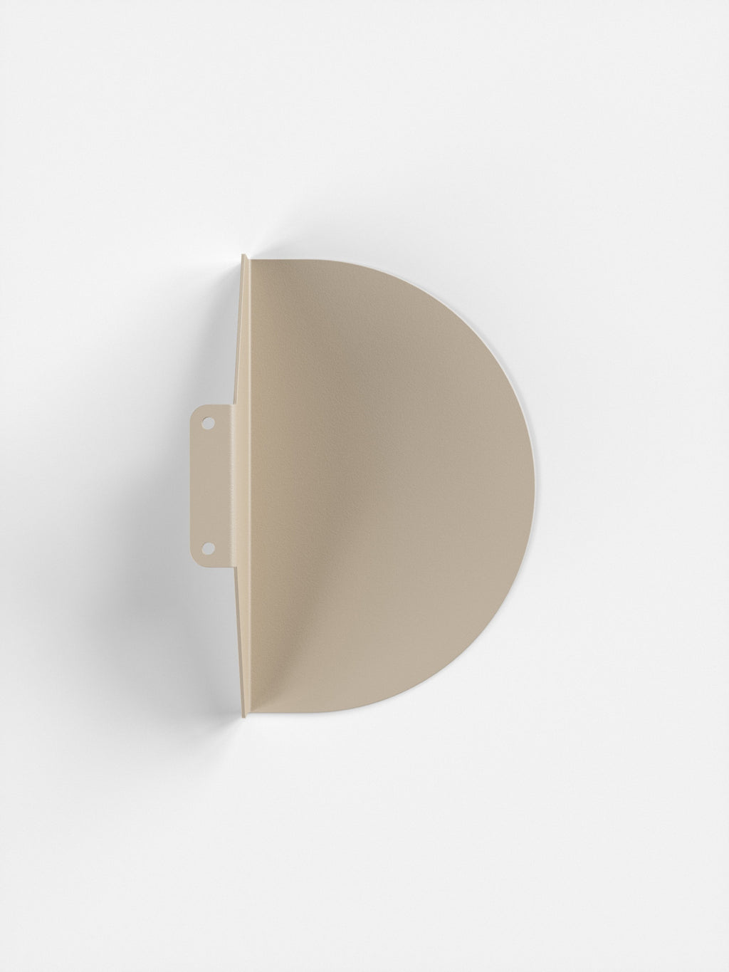 Minimalist Moebe Bedside Table in Sand - Crescent Design, Steel Build