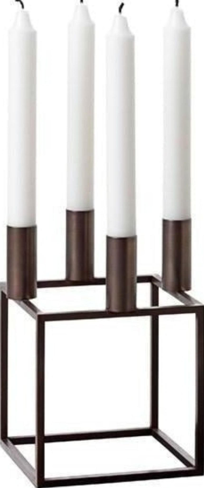 Audo Copenhagen Kubus 4 candle holder, burnished copper