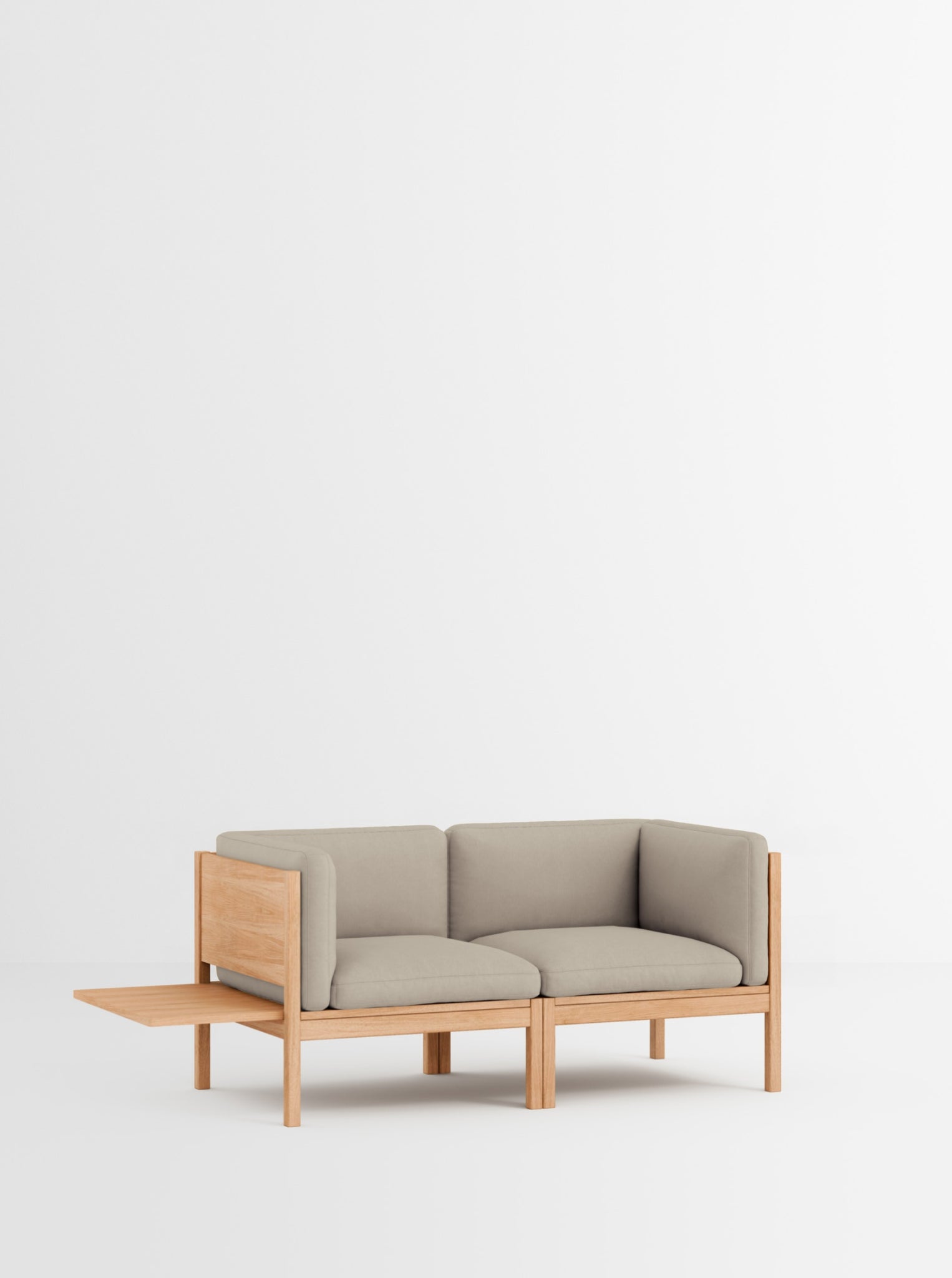 Moebe Modular Sofa Set, 2 Seater Sofa With Sides + 1 Side Table, Field 233 (fsc Mix Credit)