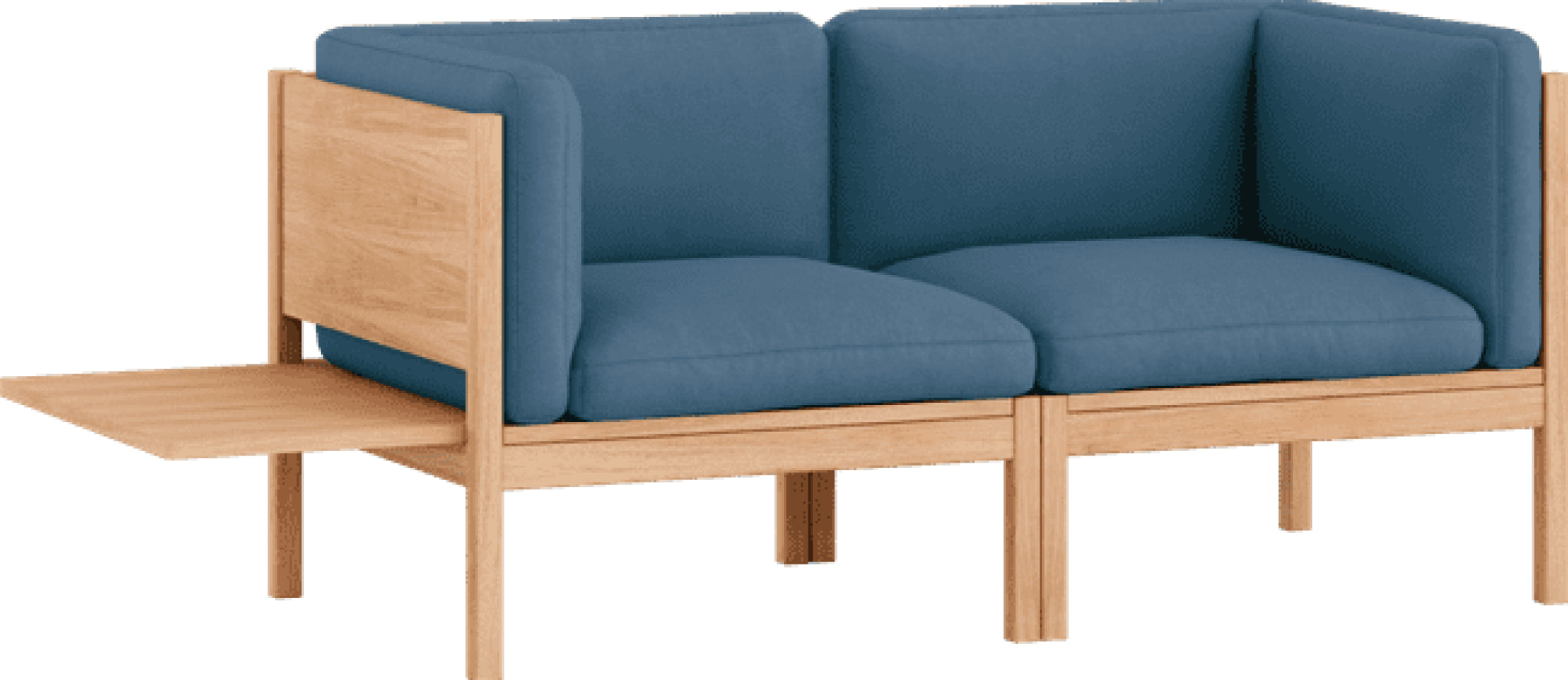 Moebe Modular Sofa Set, 2 Seater Sofa With Sides + 1 Side Table, Field 733 (fsc Mix Credit)