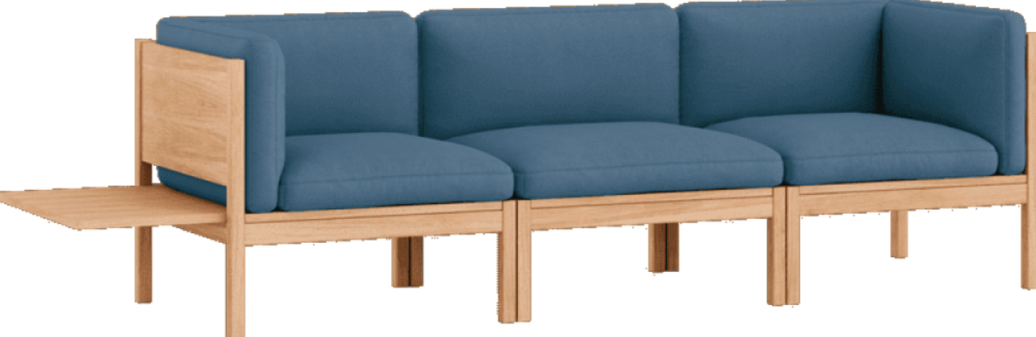Moebe Modular Sofa Set, 3 Seater Sofa With Sides + 1 Side Table, Field 733 (fsc Mix Credit)
