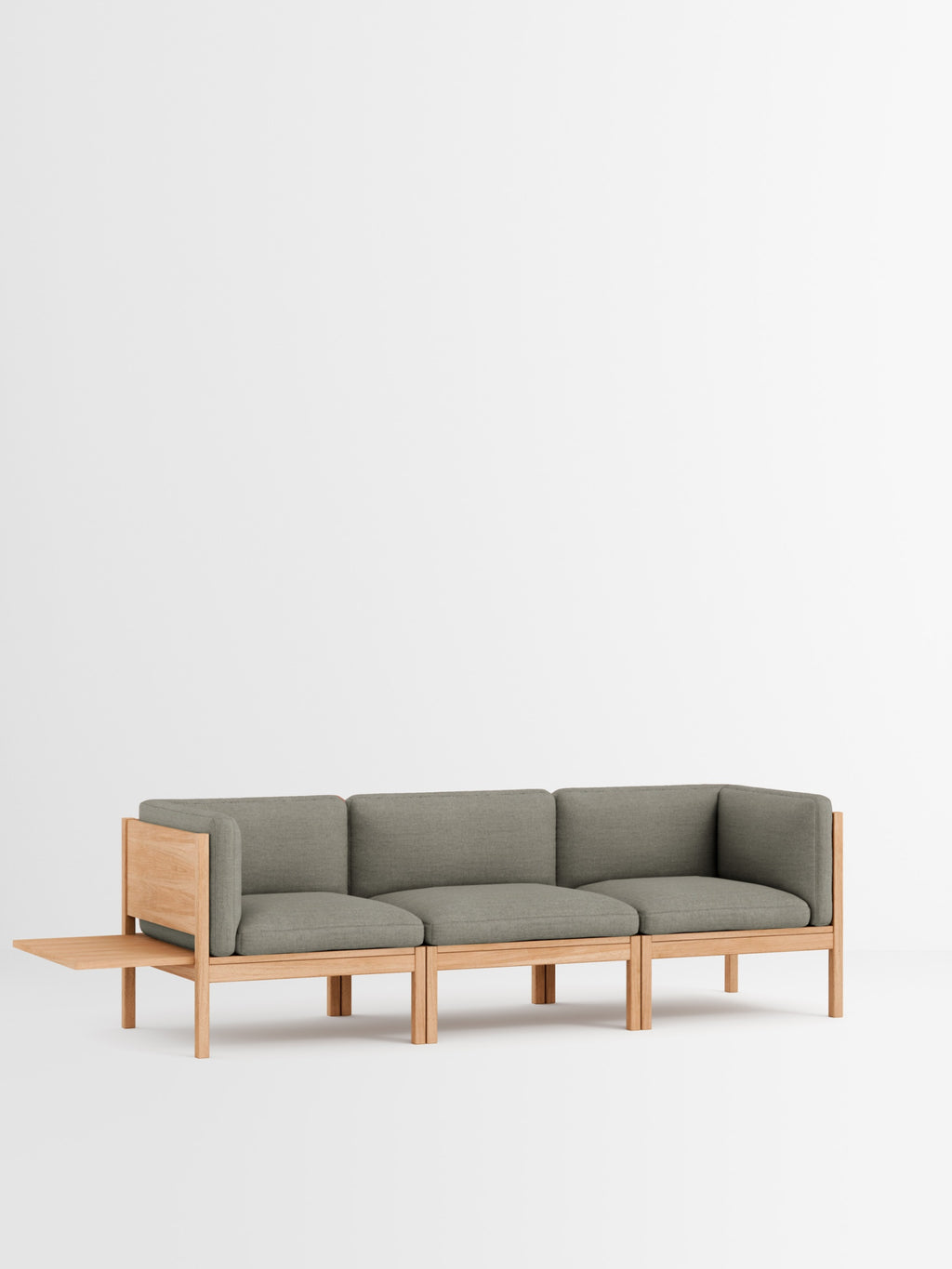 Moebe Modular Sofa Set, 3 Seater Sofa With Sides + 1 Side Table, Re-wool 128 (fsc Mix Credit)