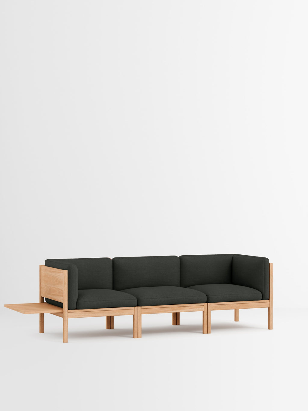 Moebe Modular Sofa Set, 3 Seater Sofa With Sides + 1 Side Table, Re-wool 198 (fsc Mix Credit)