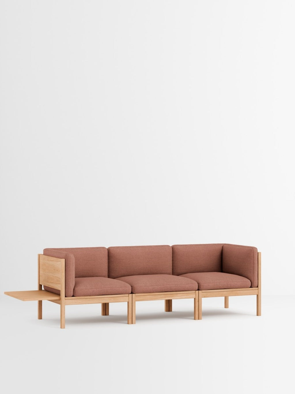 Moebe Modular Sofa Set, 3 Seater Sofa With Sides + 1 Side Table, Re-wool 648 (fsc Mix Credit)