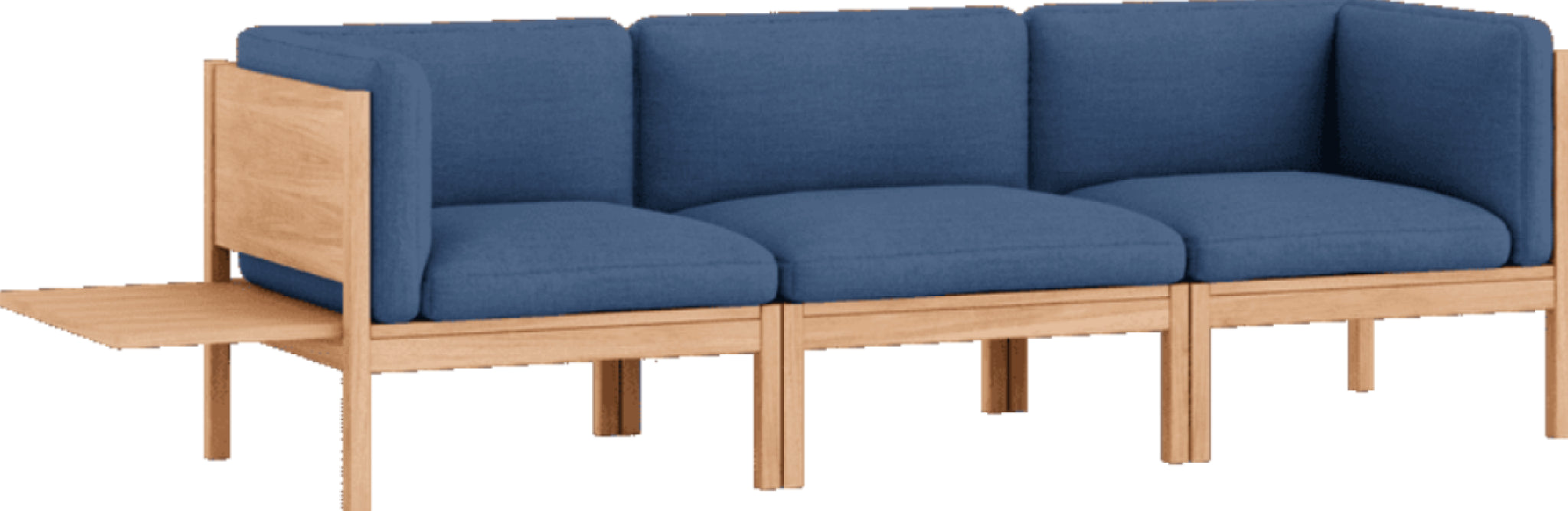 Moebe Modular Sofa Set, 3 Seater Sofa With Sides + 1 Side Table, Re-wool 767 (fsc Mix Credit)
