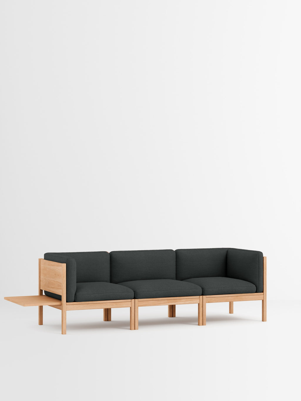 Moebe Modular Sofa Set, 3 Seater Sofa With Sides + 1 Side Table, Re-wool 987 (fsc Mix Credit)