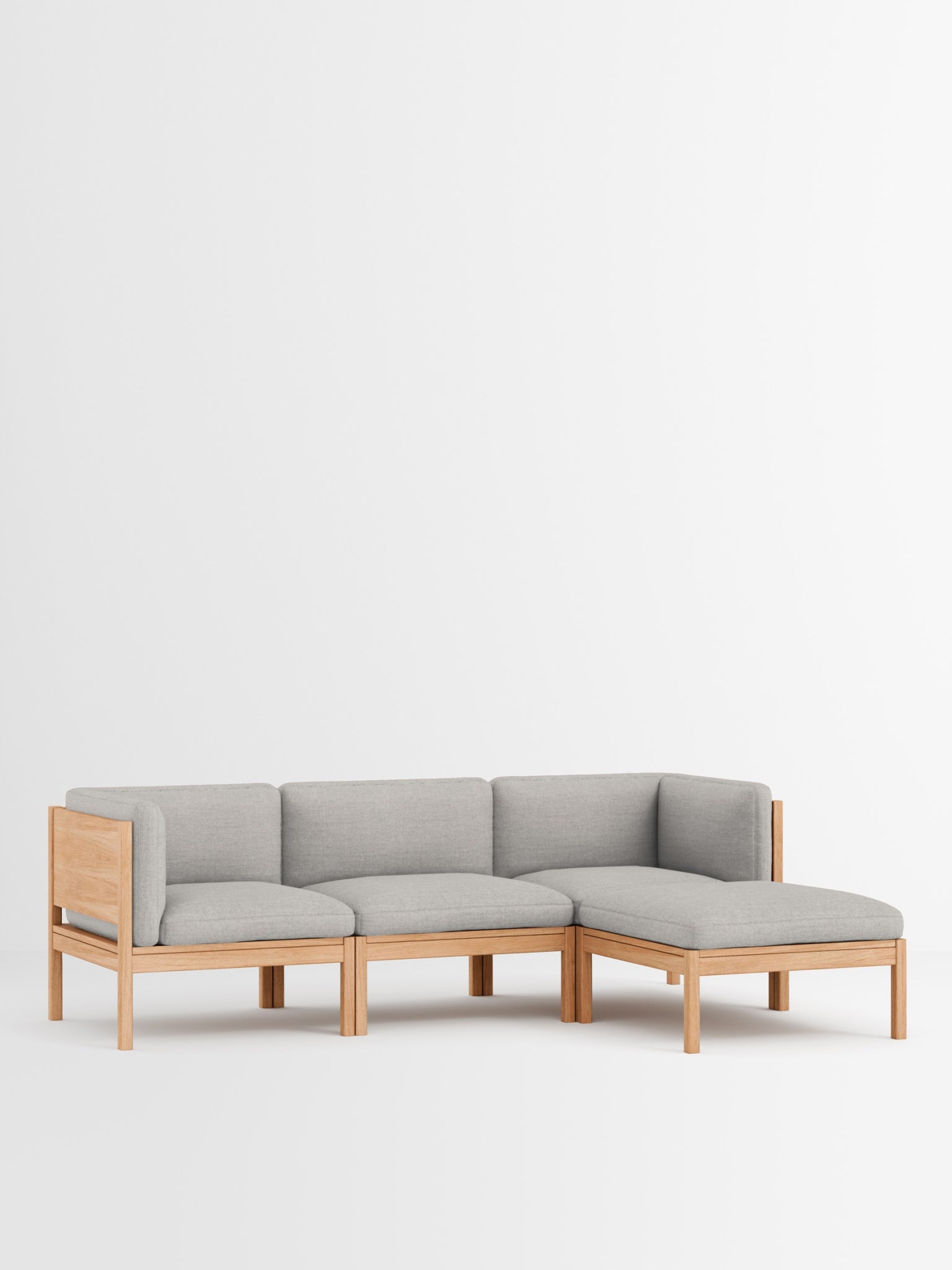 Moebe Modular Sofa Set, 3 Seater Sofa With Sides + Chaise Longue, Autumn 101 (fsc Mix Credit)