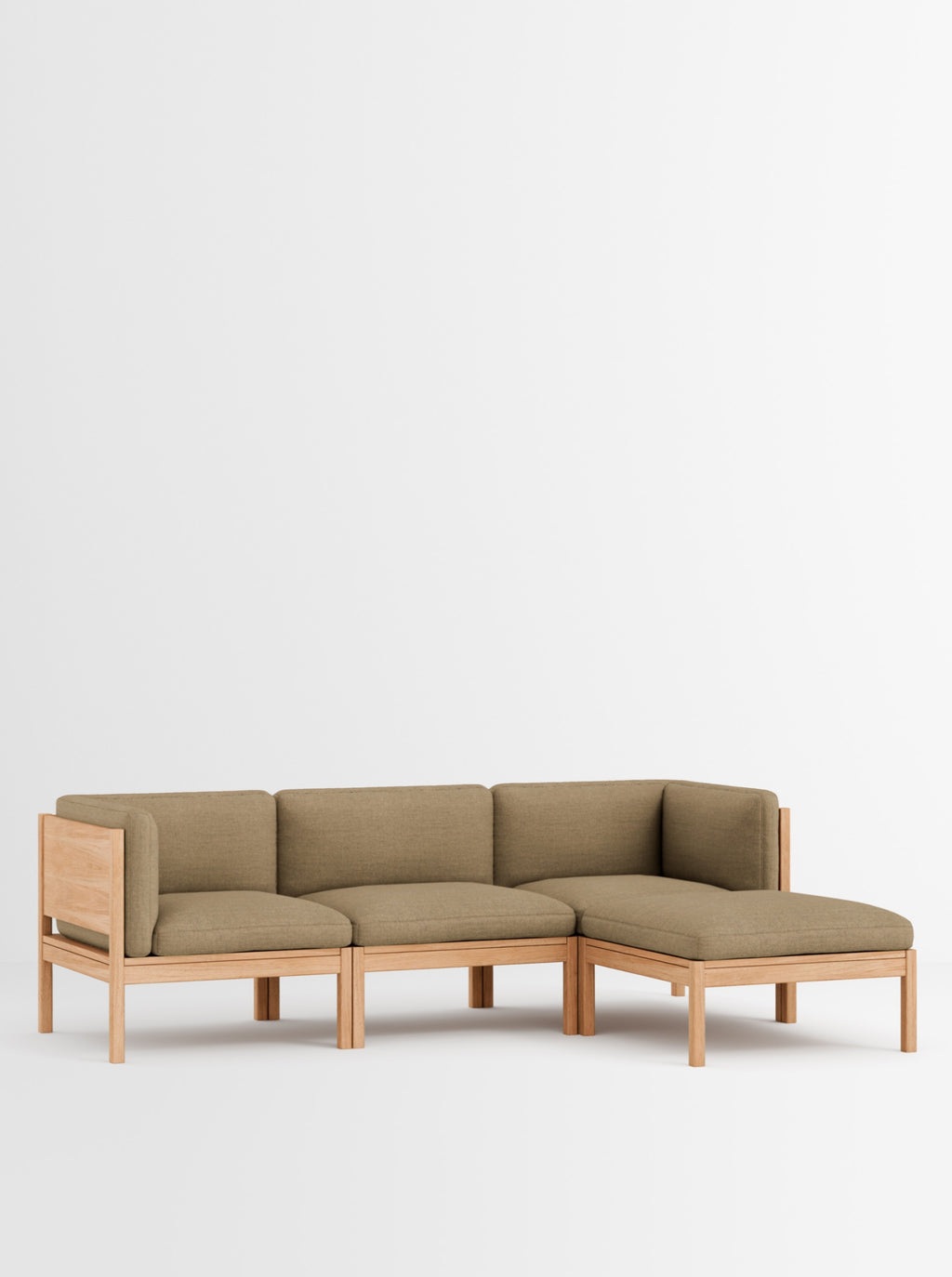Moebe Modular Sofa Set, 3 Seater Sofa With Sides + Chaise Longue, Autumn 221 (fsc Mix Credit)