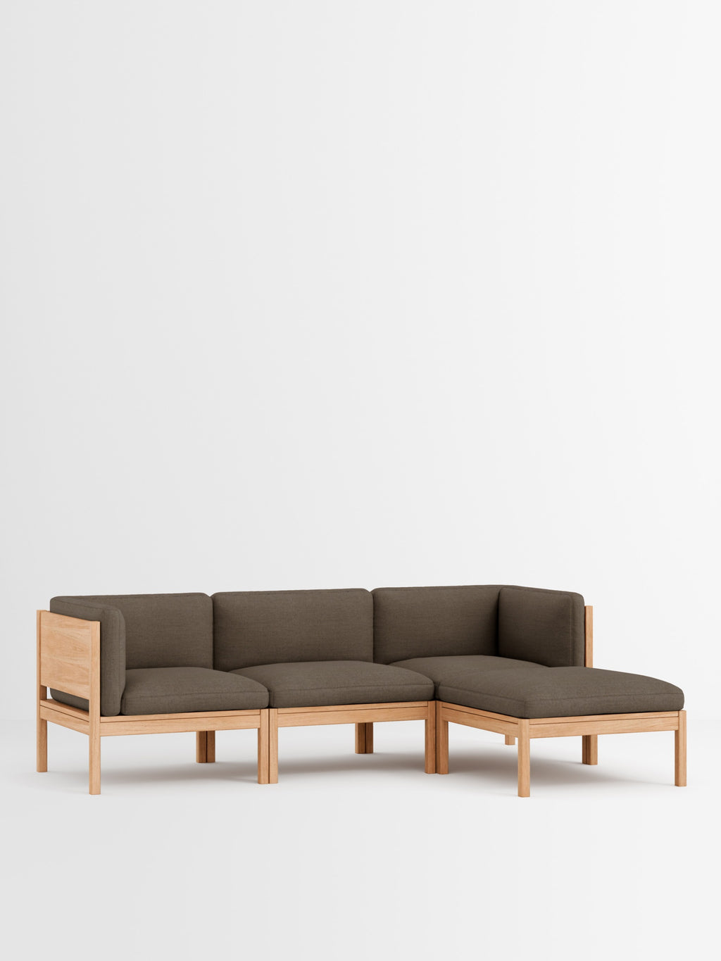 Moebe Modular Sofa Set, 3 Seater Sofa With Sides + Chaise Longue, Autumn 361 (fsc Mix Credit)