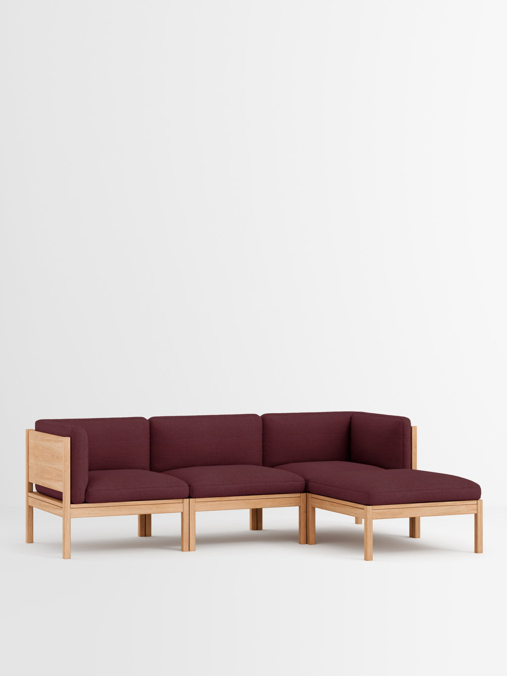 Moebe Modular Sofa Set, 3 Seater Sofa With Sides + Chaise Longue, Autumn 681 (fsc Mix Credit)