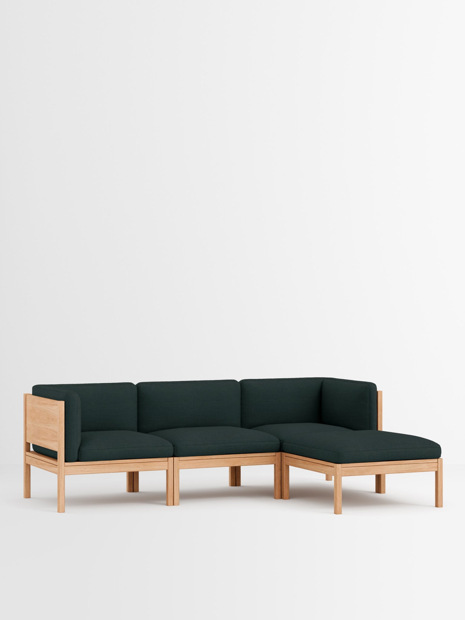 Moebe Modular Sofa Set, 3 Seater Sofa With Sides + Chaise Longue, Autumn 971 (fsc Mix Credit)