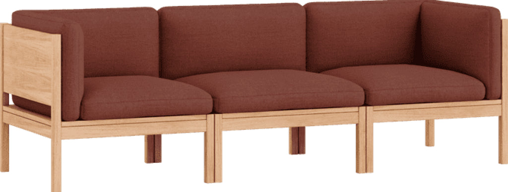 Moebe Modular Sofa Set, 3 Seater Sofa With Sides, Re-wool 687 (fsc Mix Credit)