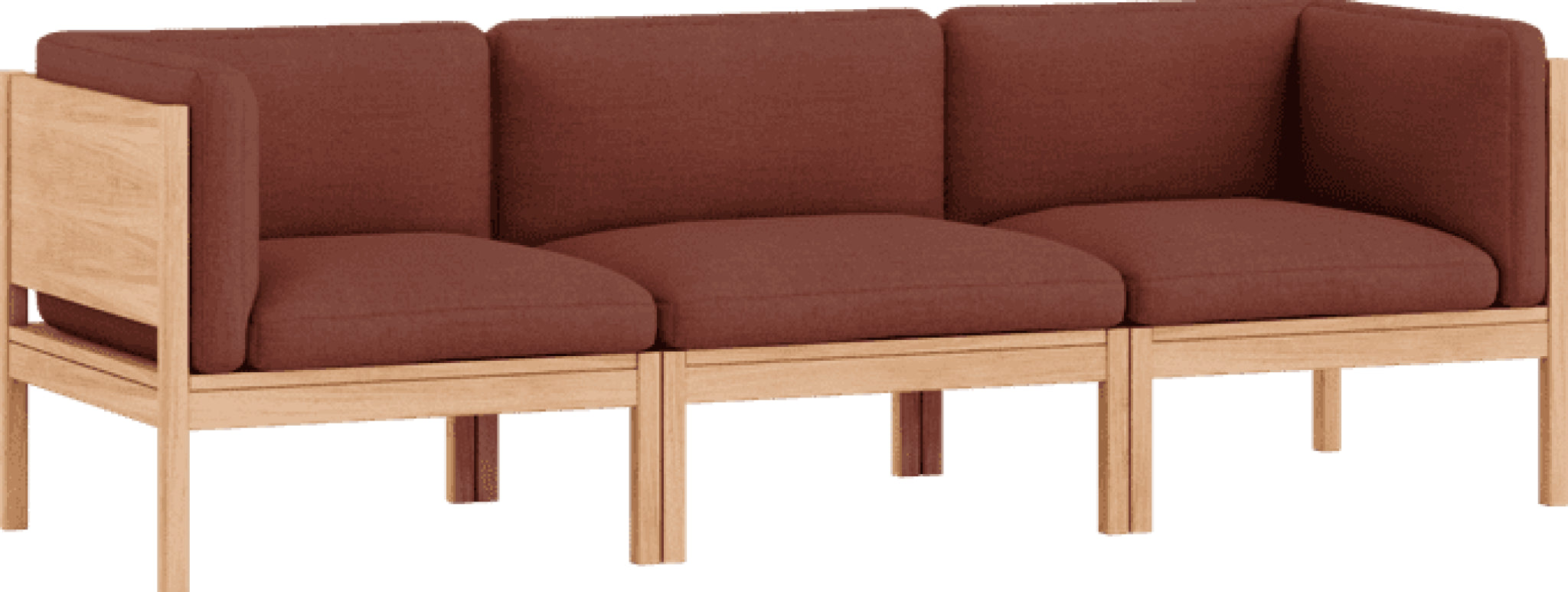 Moebe Modular Sofa Set, 3 Seater Sofa With Sides, Re-wool 687 (fsc Mix Credit)