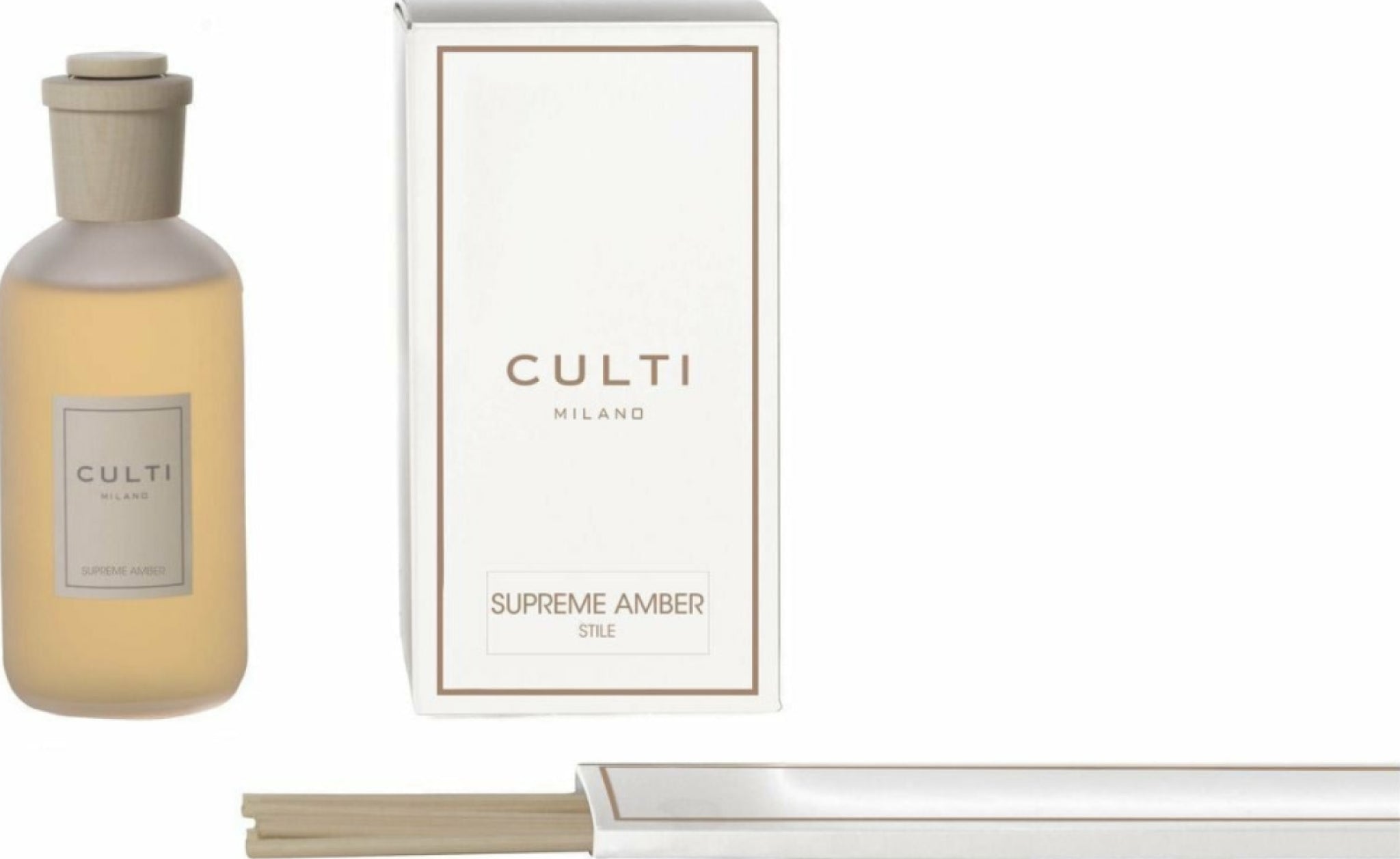Culti Milano Stile Classic Supreme Amber Diffuser - 250ml Luxury Fragrance