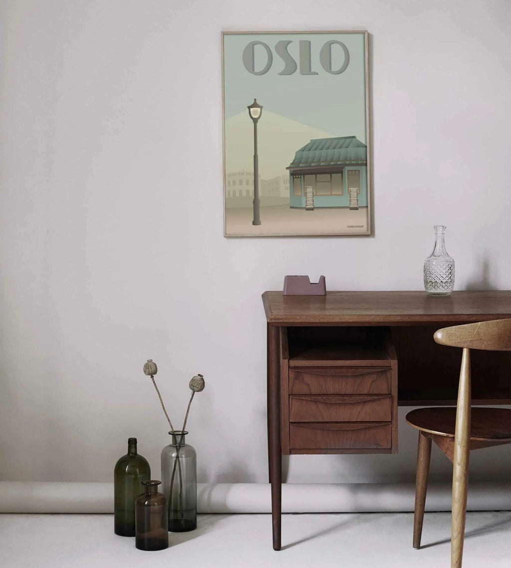 Vissevasse Oslo Newsstand Poster, 50 X70 Cm