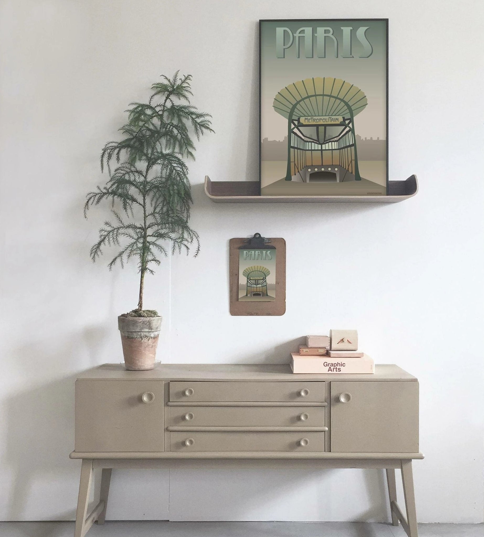 Vissevasse Paris Subway Poster, 50 X70 Cm