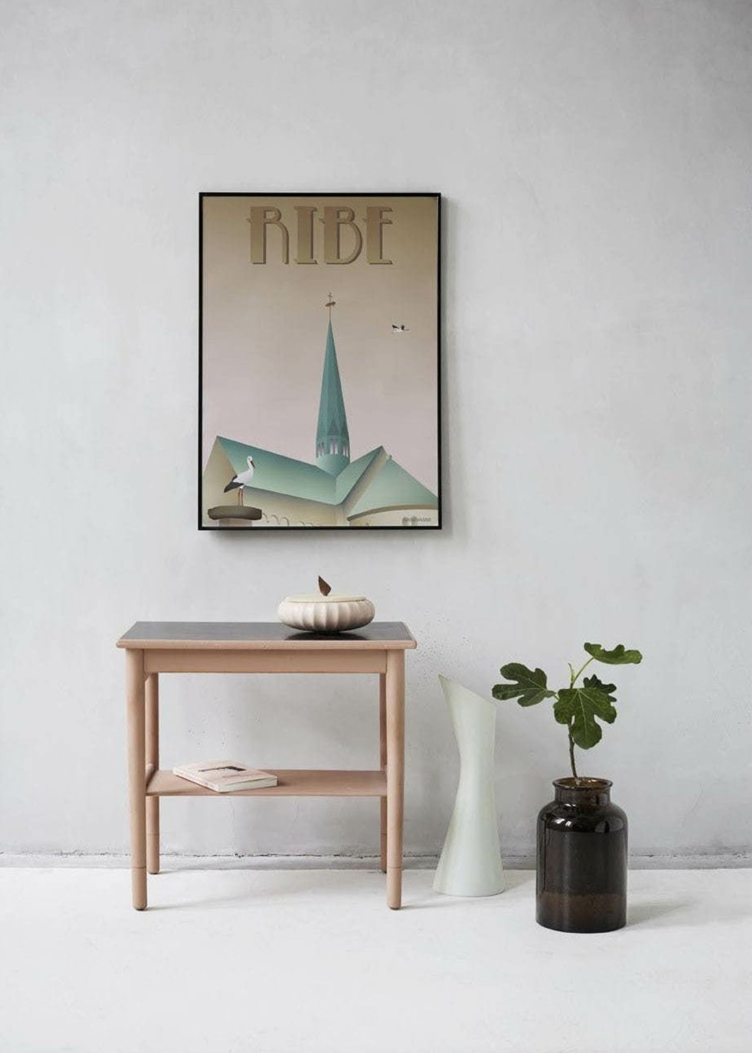 Vissevasse Ribe Storks Poster, 30 X40 Cm