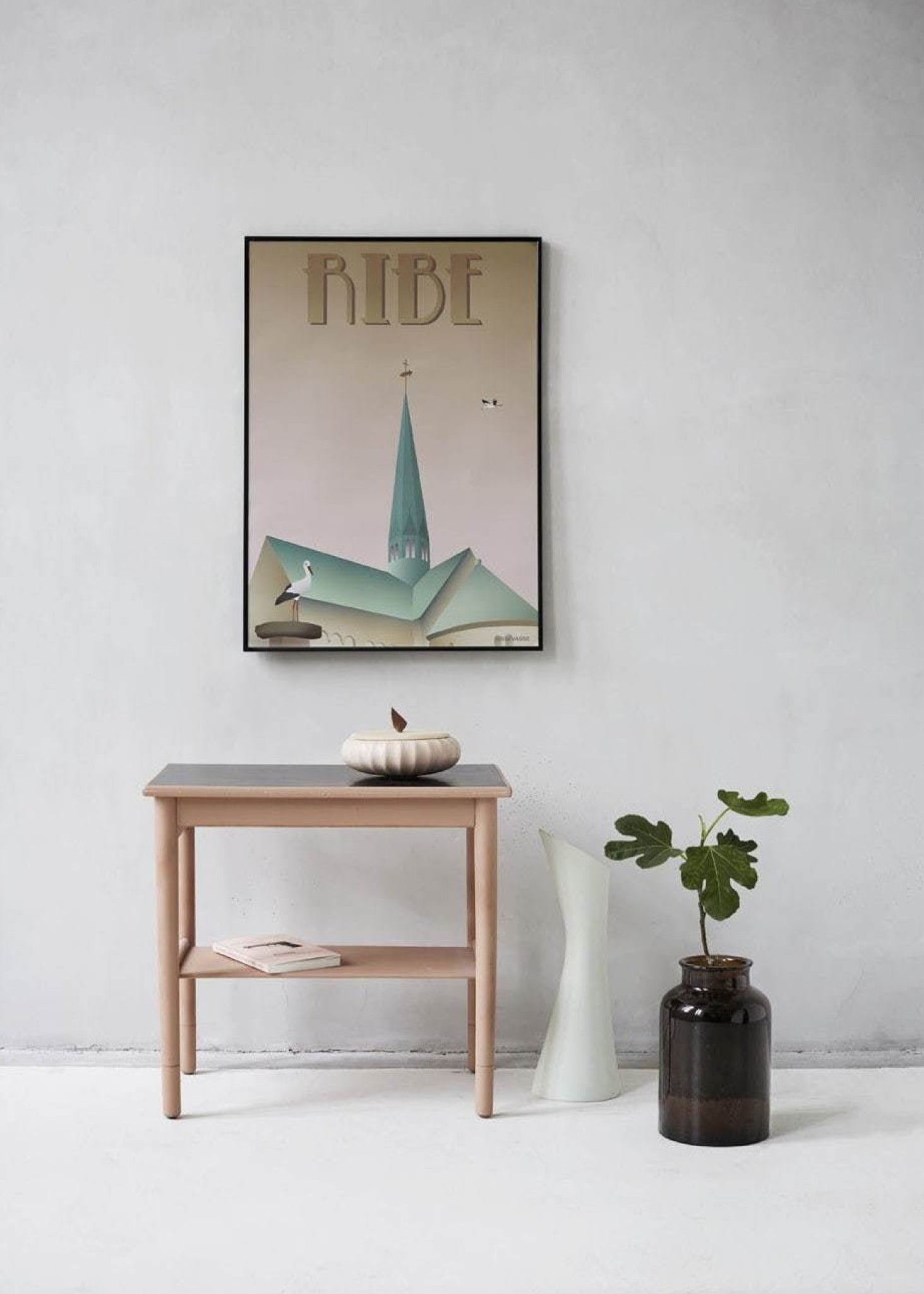 Vissevasse Ribe Storks Poster, 15 X21 Cm