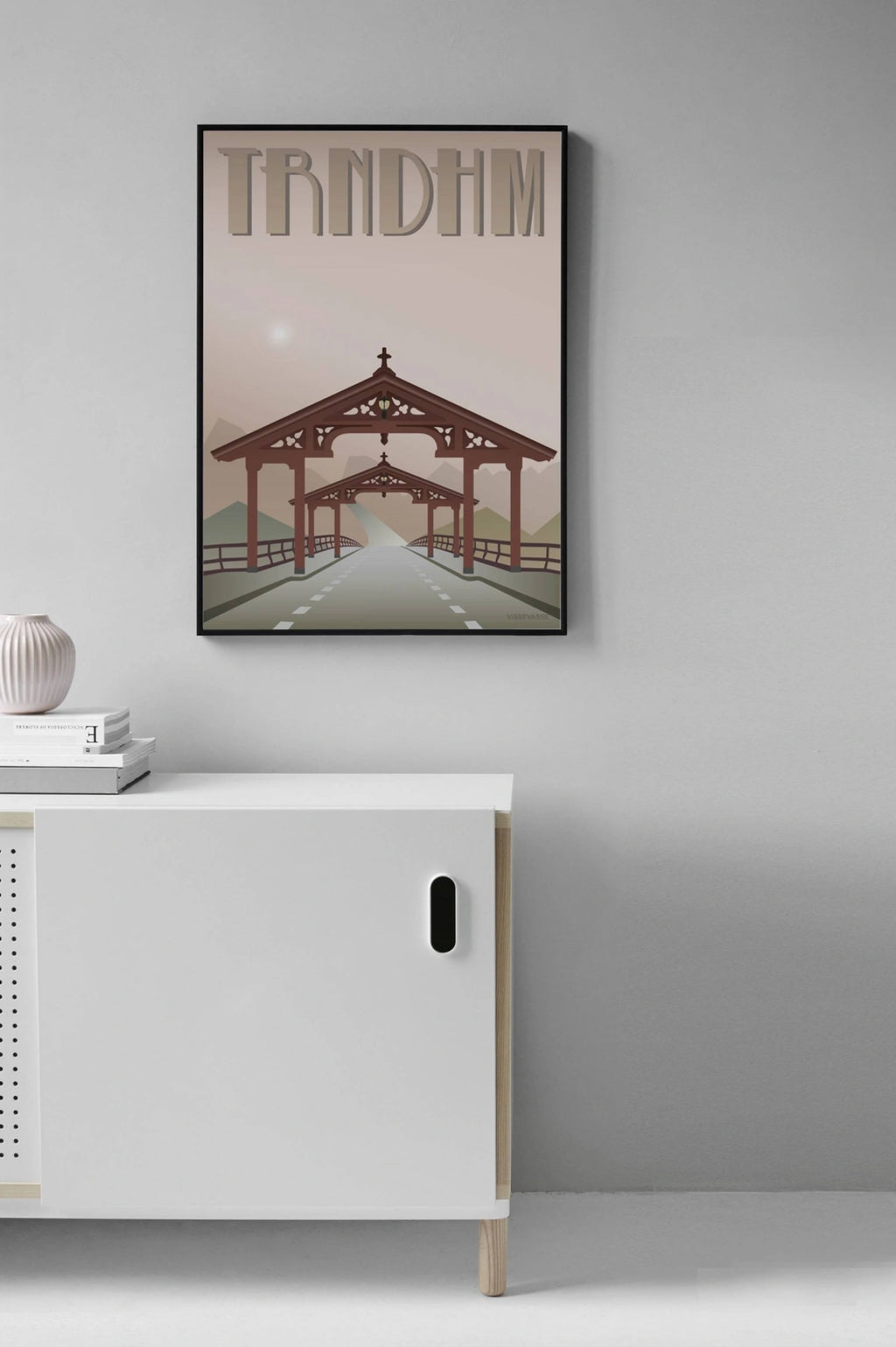 Vissevasse Trondheim Portal Of Happiness Poster, 15 X21 Cm