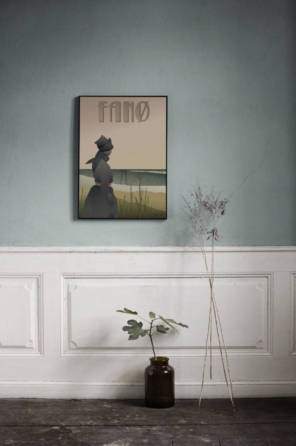 Vissevasse Fanø Girl Poster, 15 X21 Cm