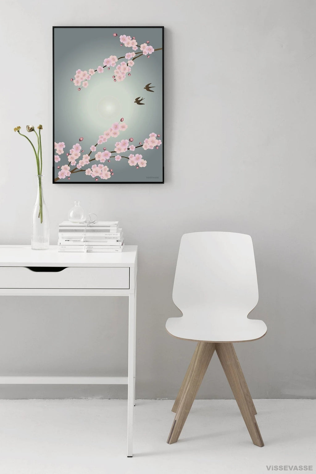 Vissevasse Sakura Poster, 15 X21 Cm