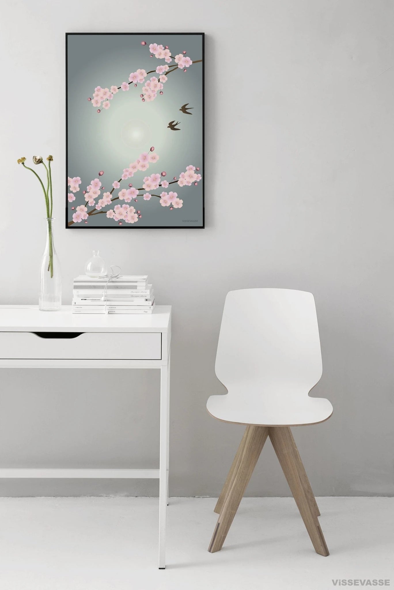 Vissevasse Sakura Poster, 15 X21 Cm