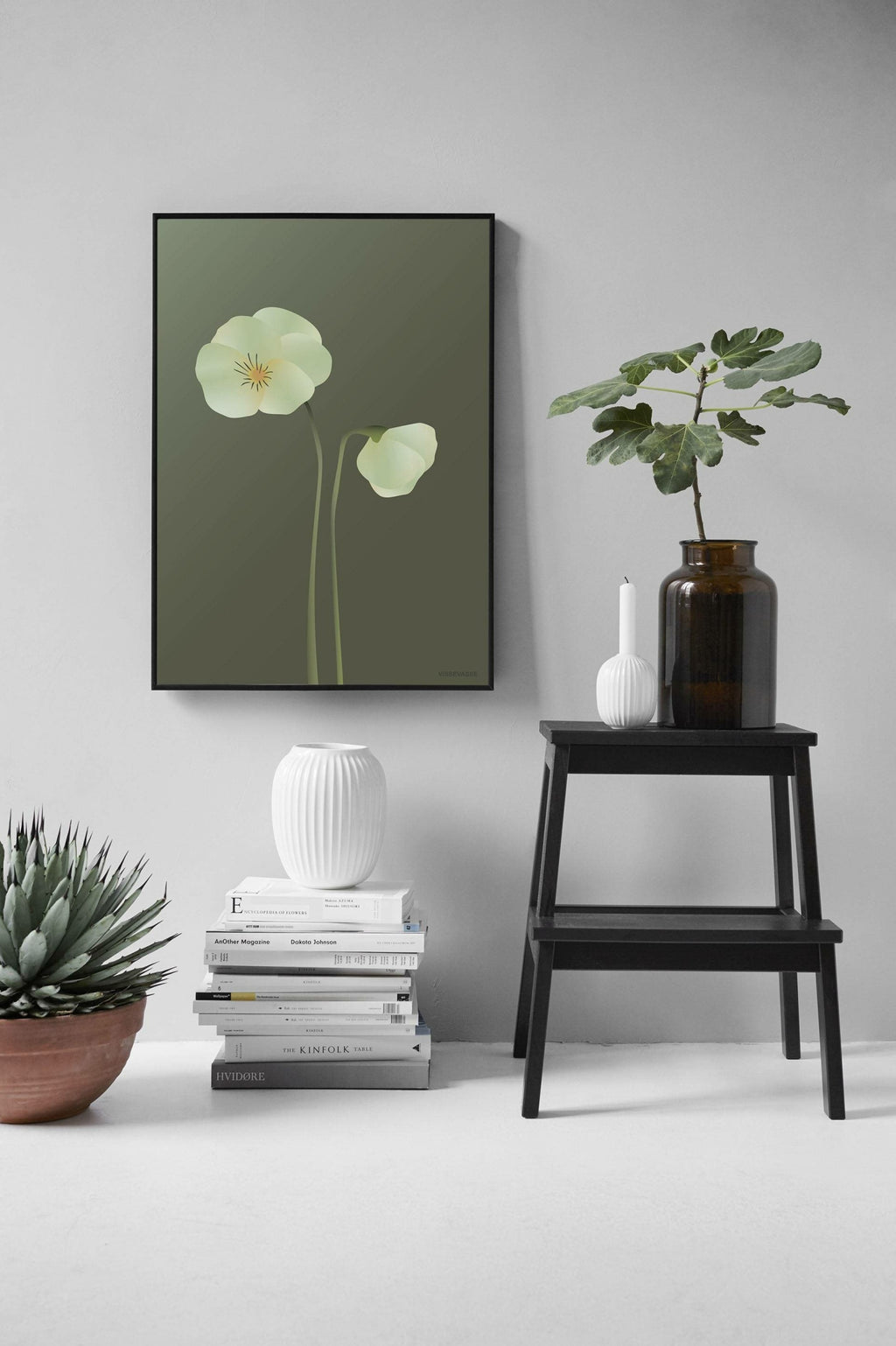 Vissevasse Pansy Poster 30 X40 Cm, Green