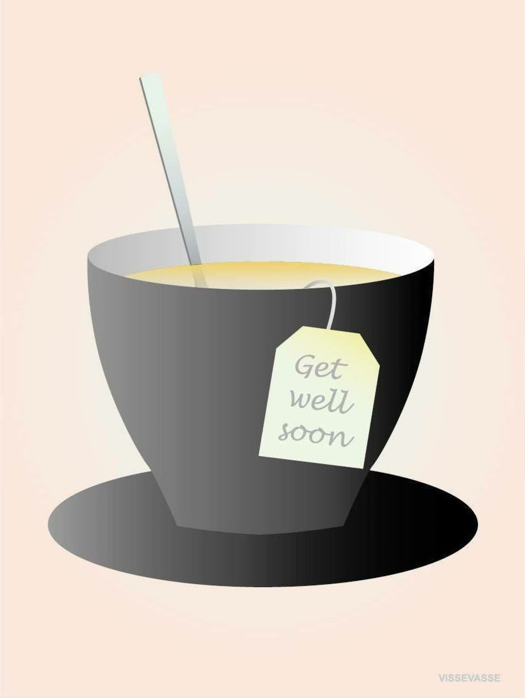 Vissevasse Get Well Soon Greeting Card, 15 X21 Cm