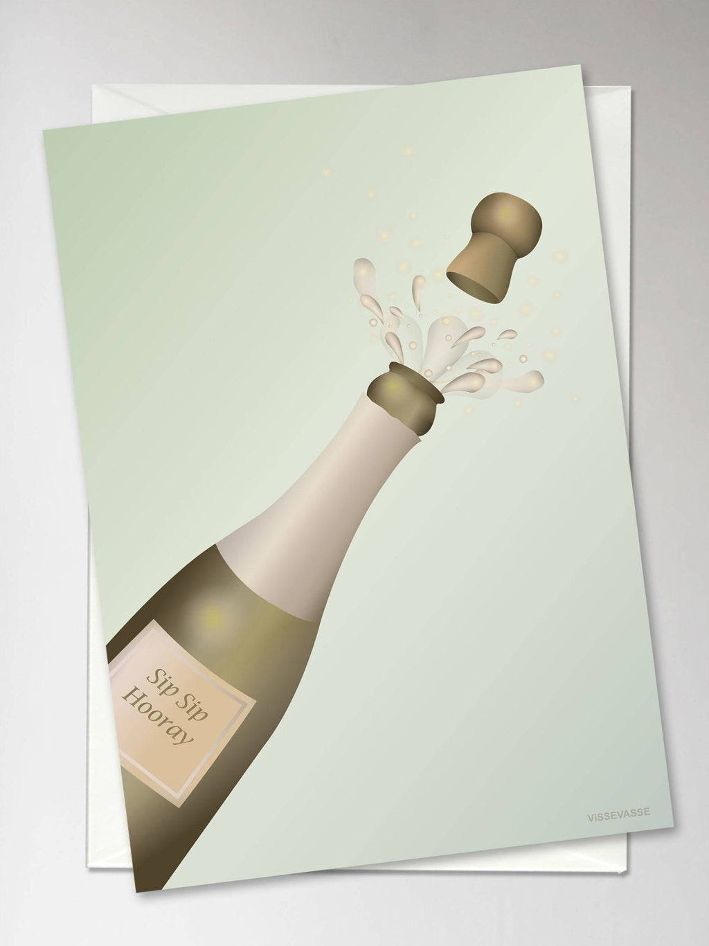 Vissevasse Cheers Greeting Card, 10.5 X15 Cm