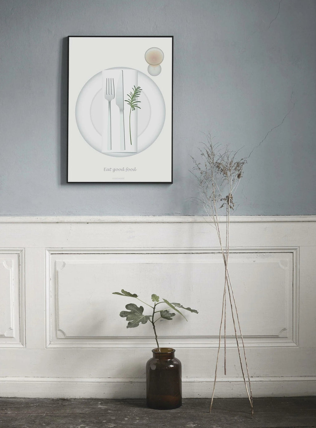 Vissevasse Eat Good Food Poster, 30 X40 Cm