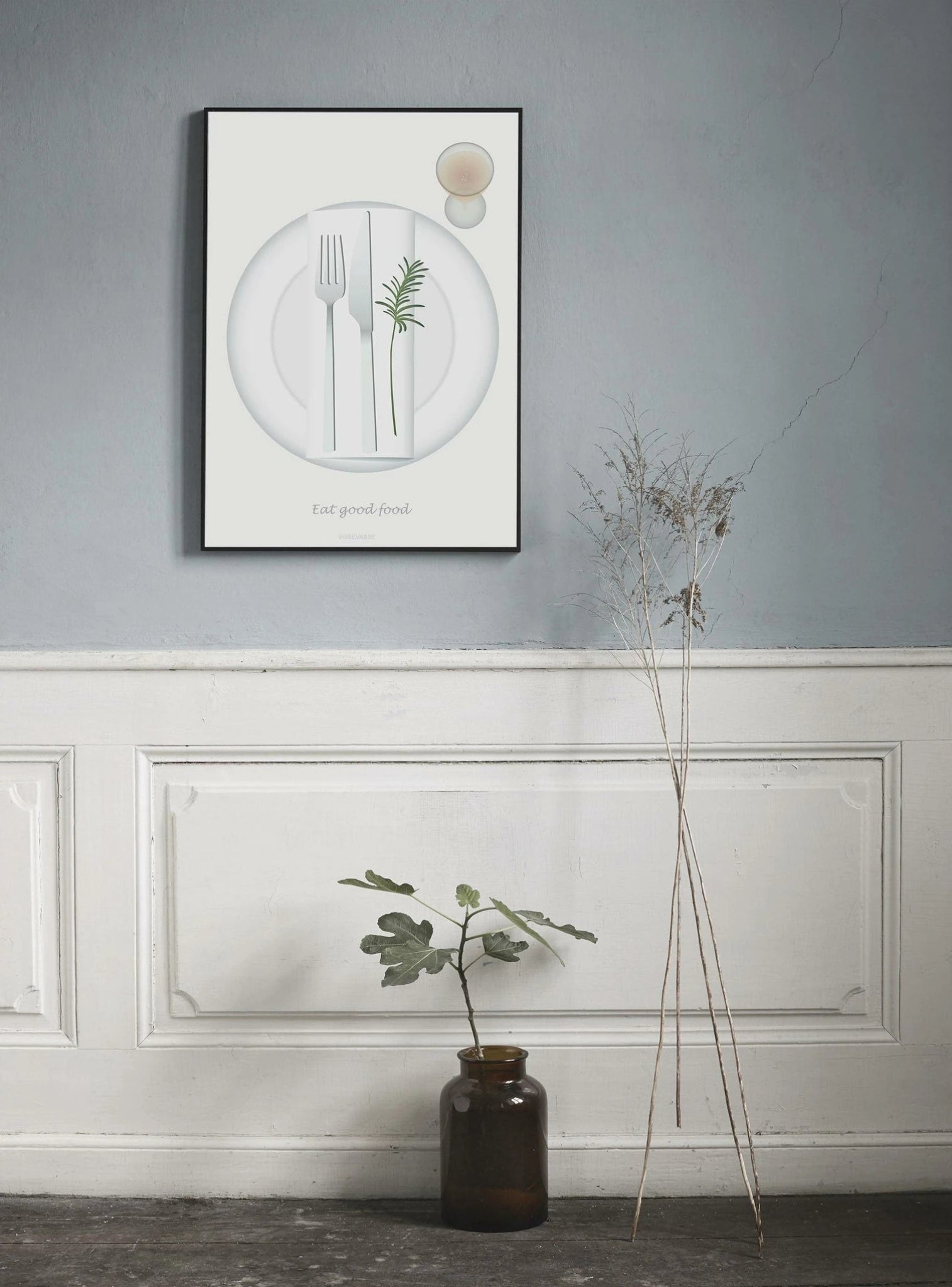 Vissevasse Eat Good Food Poster, 30 X40 Cm