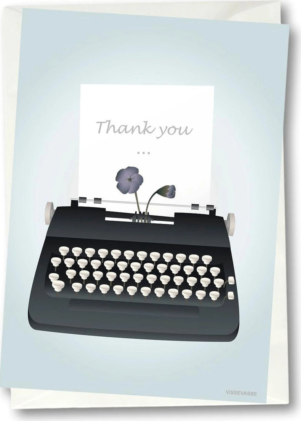 Vissevasse Thank You Greeting Card, 15 X21 Cm