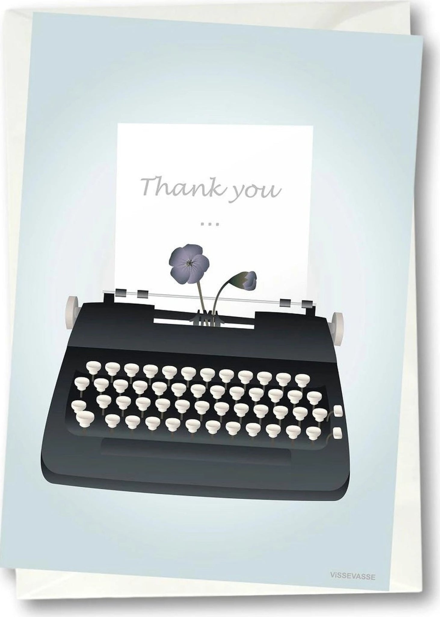 Vissevasse Thank You Greeting Card, 15 X21 Cm
