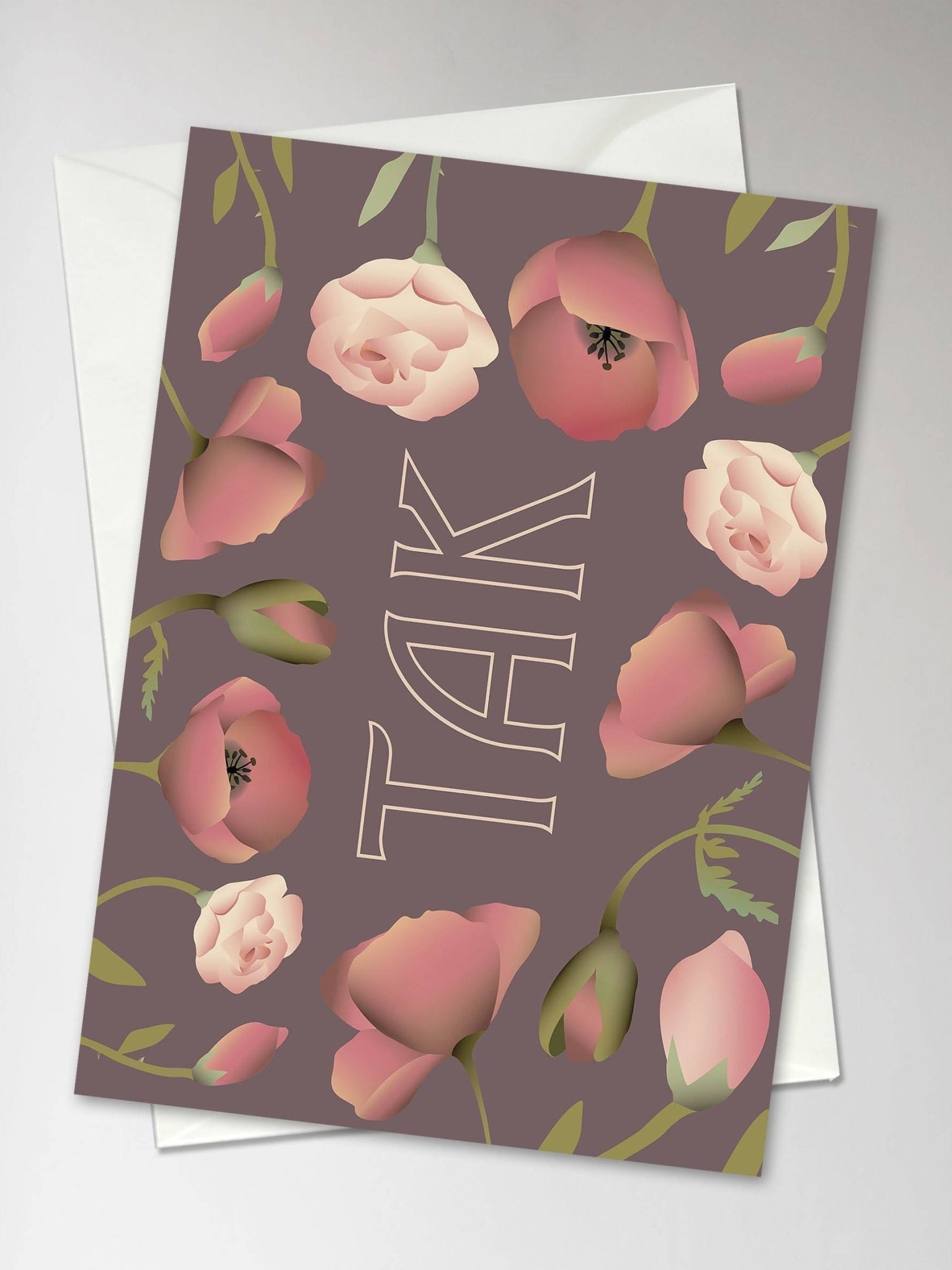 Vissevasse Thank You Greeting Card, 10,5x15cm