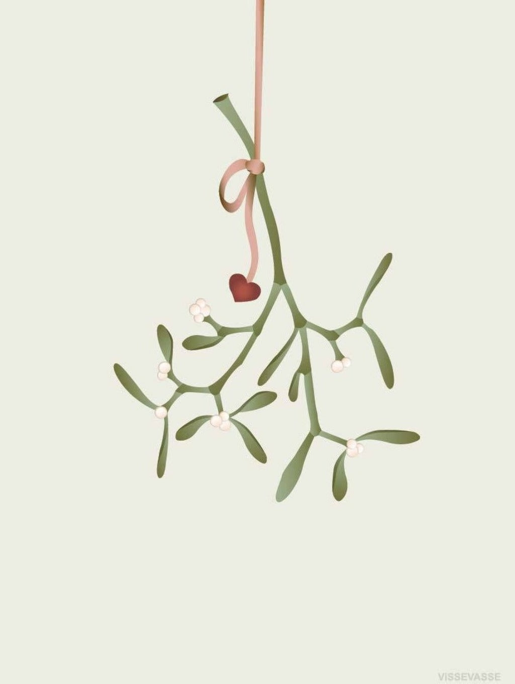 Vissevasse Mistletoe Poster, 30 X40 Cm