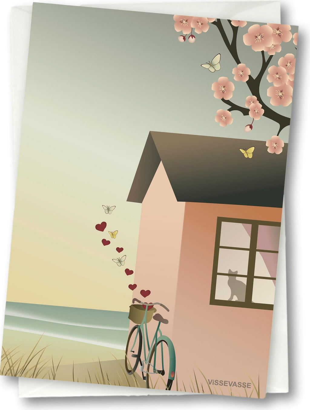 Vissevasse Basket Of Love Greeting Card, 15 X21 Cm