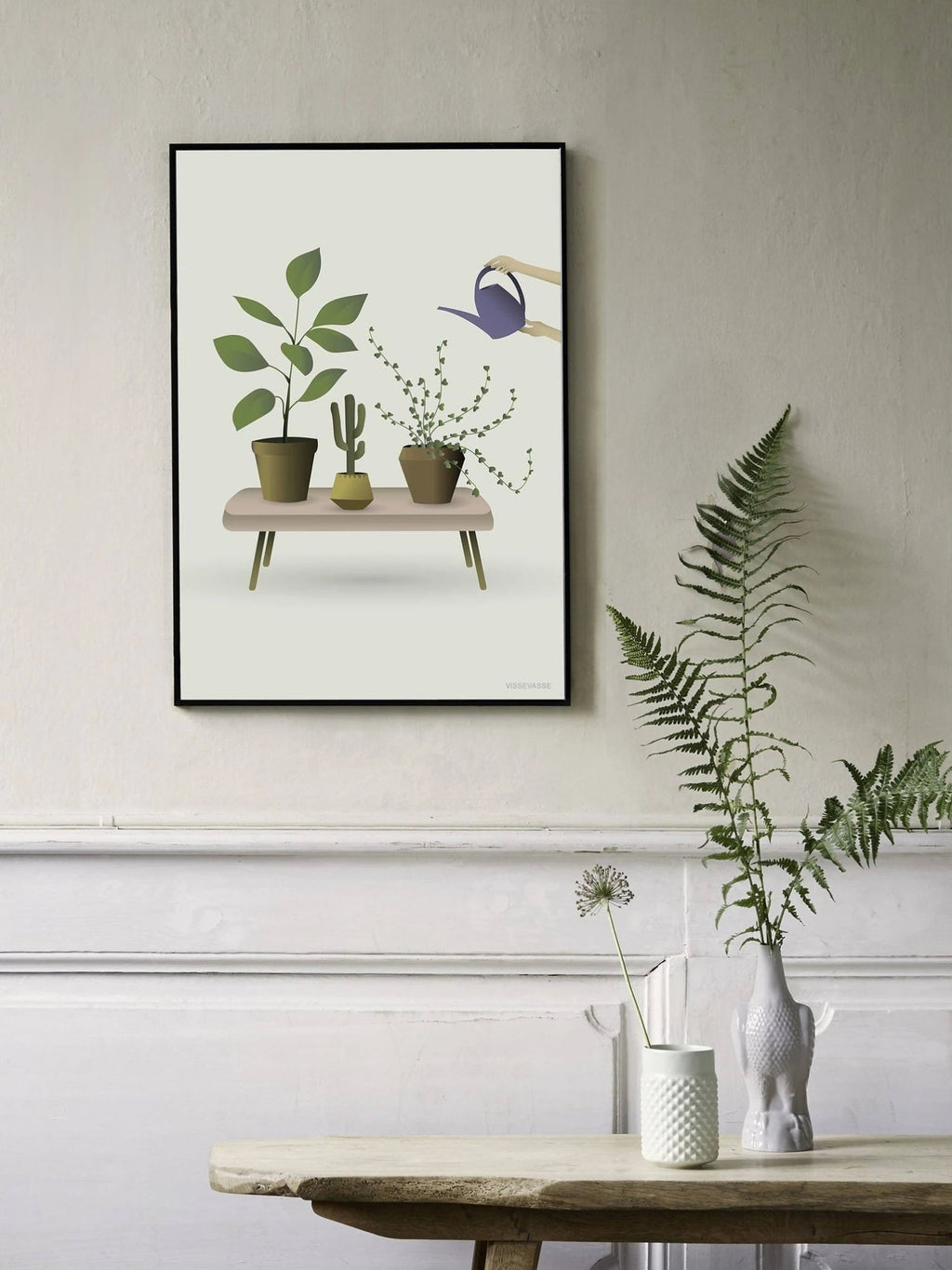 Vissevasse Growing Plants Poster, 15 X21 Cm