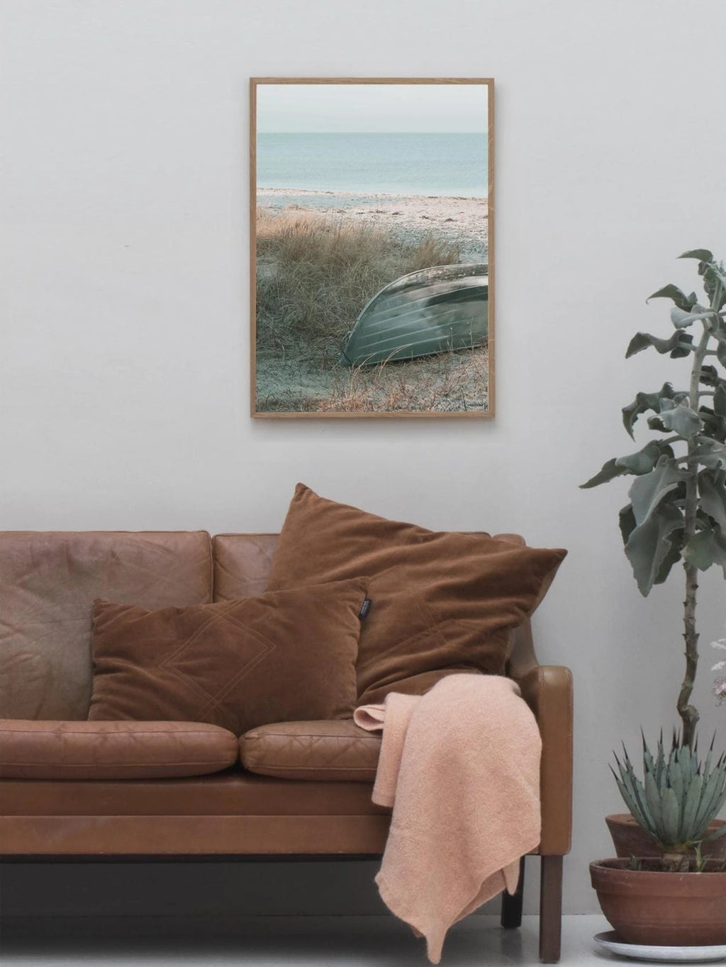 Vissevasse Boat On The Shore Poster, 50x70cm