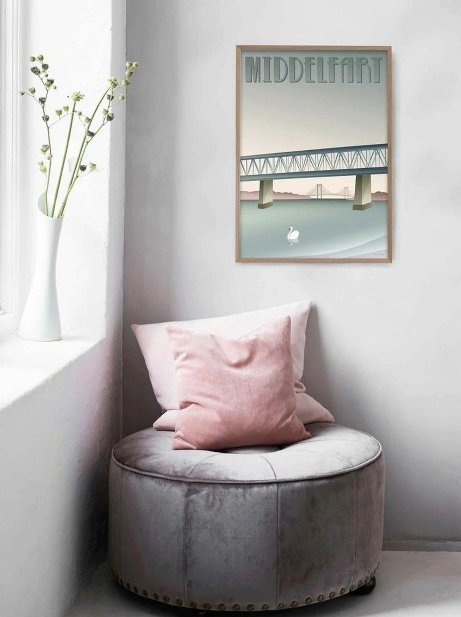 Vissevasse Middelfart Old Bridge Poster, 50 X70 Cm