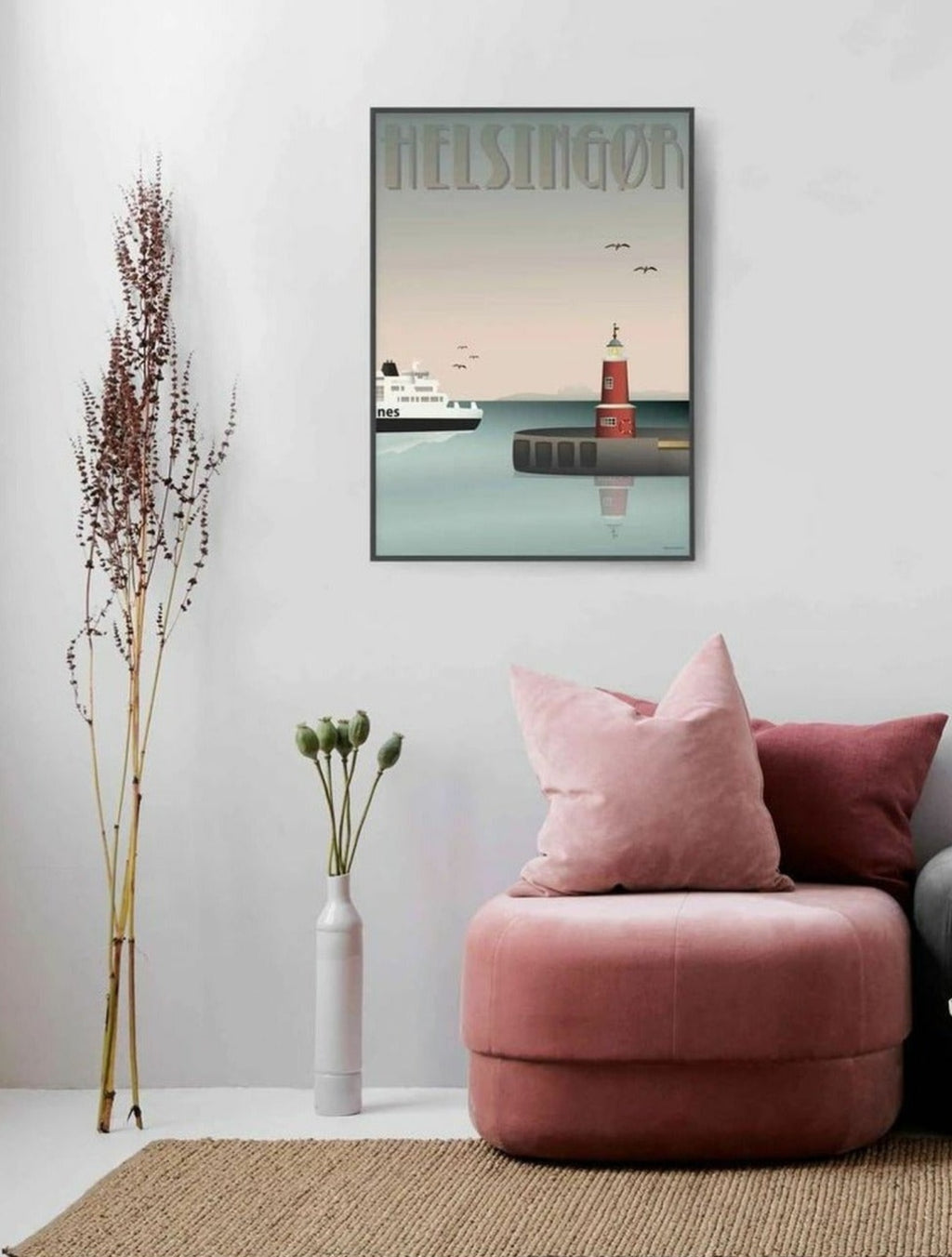 Vissevasse Helsingør Harbour Poster, 15 X21 Cm