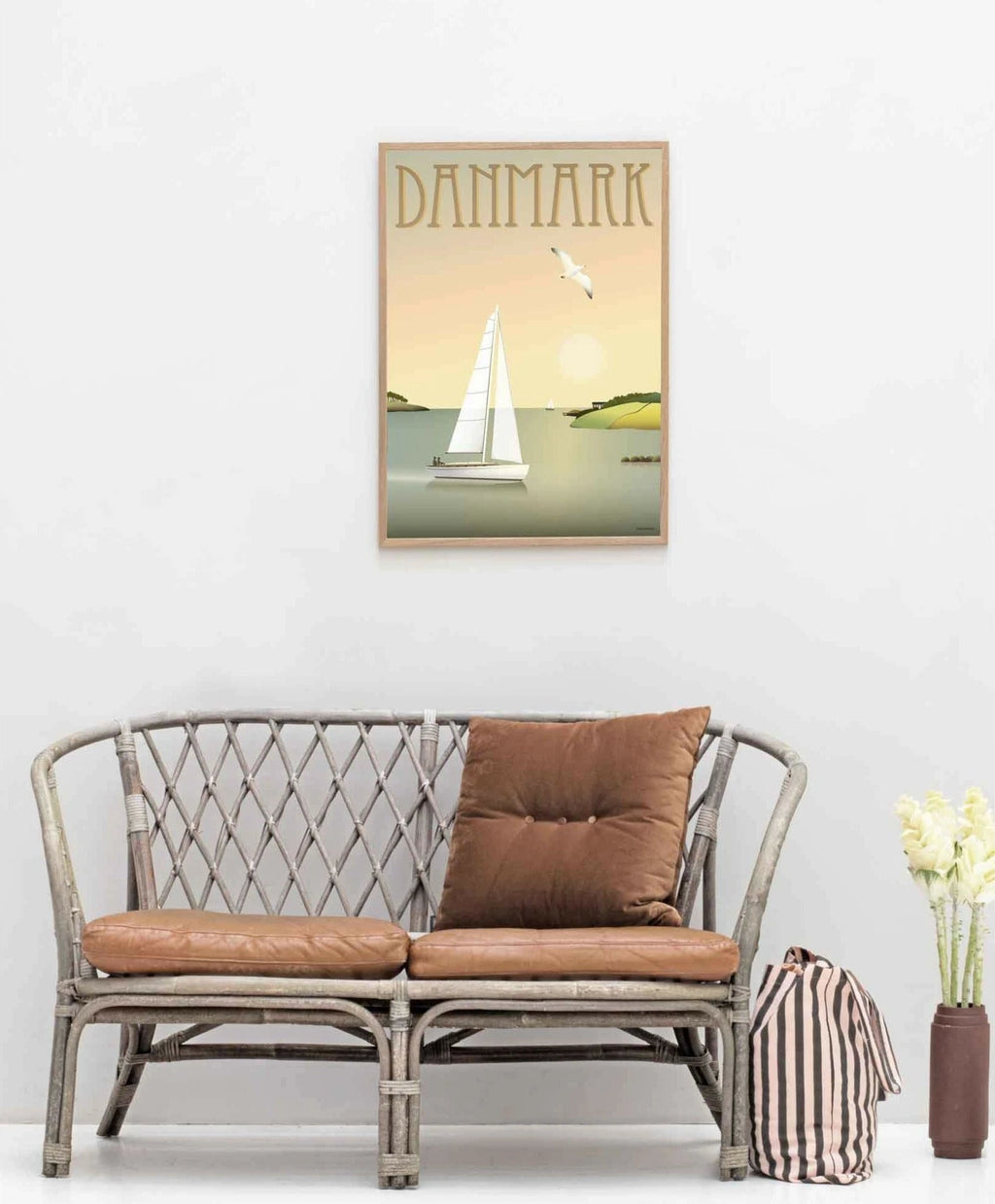 Vissevasse Denmark Sailboat Poster, 30 X40 Cm