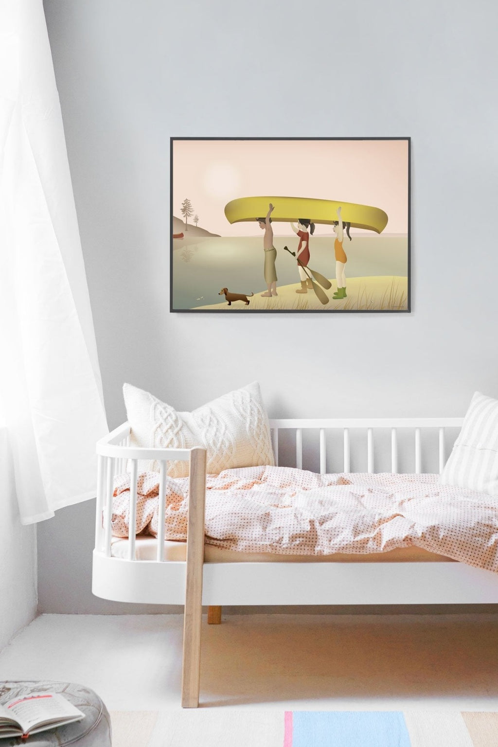 Vissevasse Canoe Poster, 15 X21 Cm