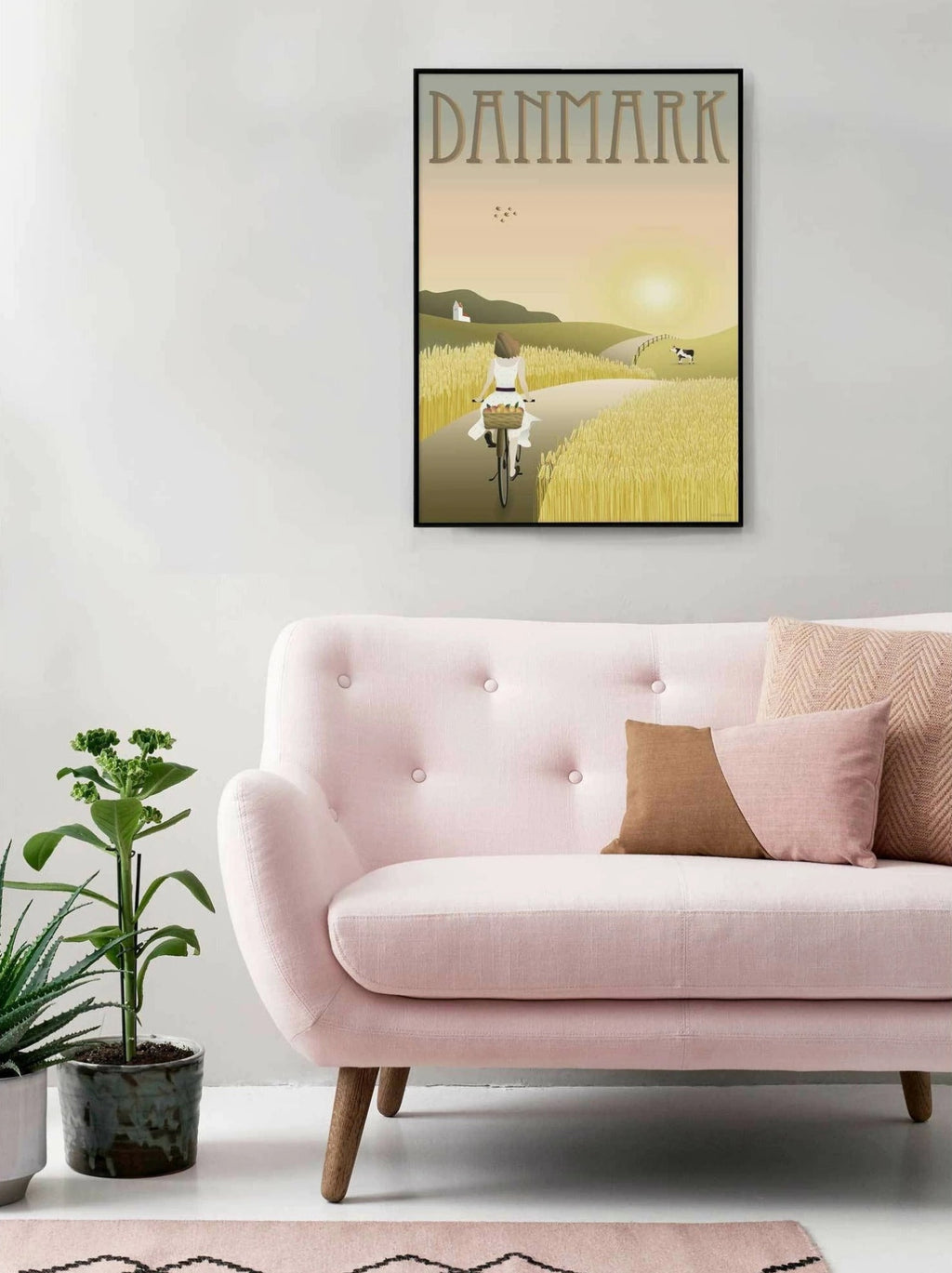 Vissevasse Denmark Felder Poster, 30 X40 Cm