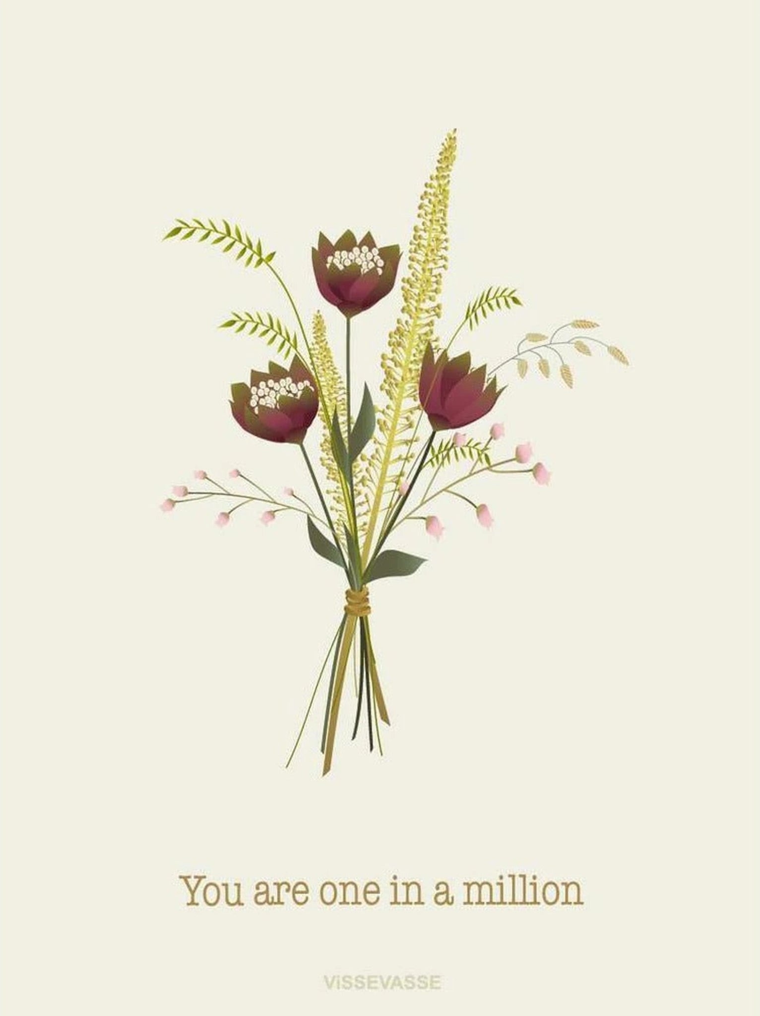 Vissevasse You Are One In A Million Greeting Card, 10x15cm