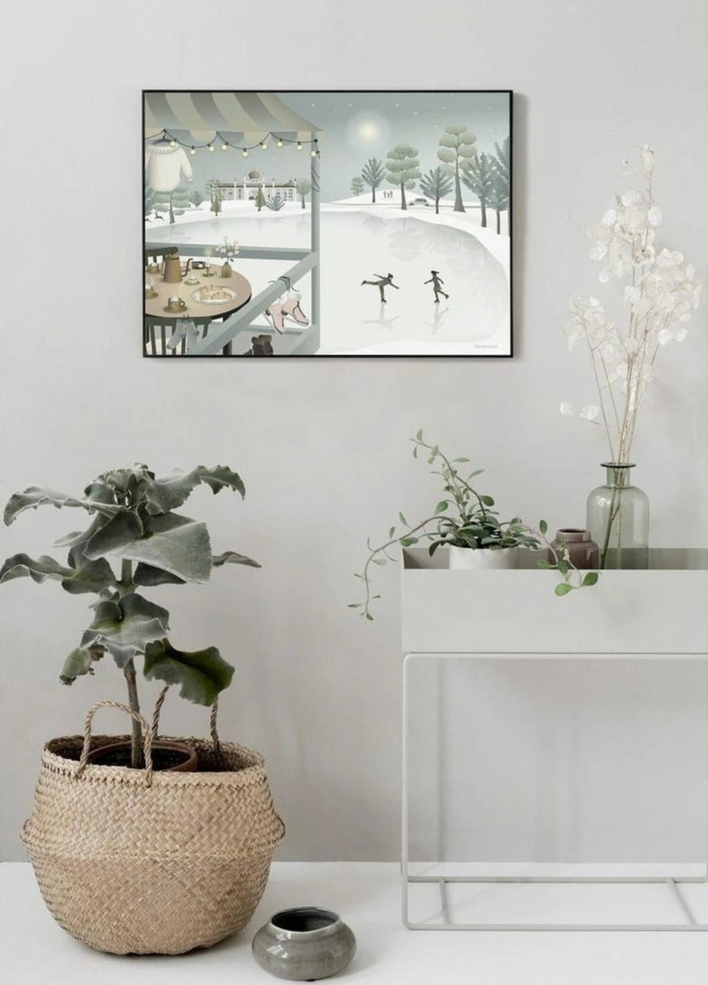 Vissevasse Ice Skating Poster, 50 X70 Cm