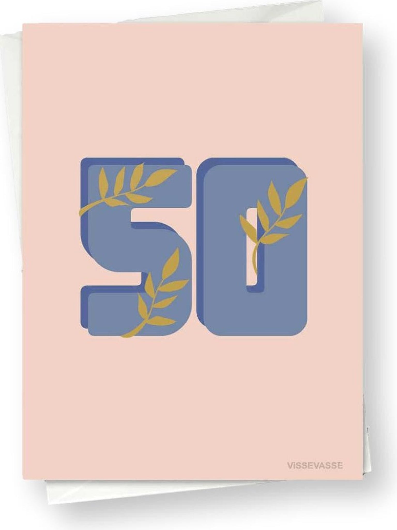 Vissevasse 50 Years Greeting Card, 10x15 Cm