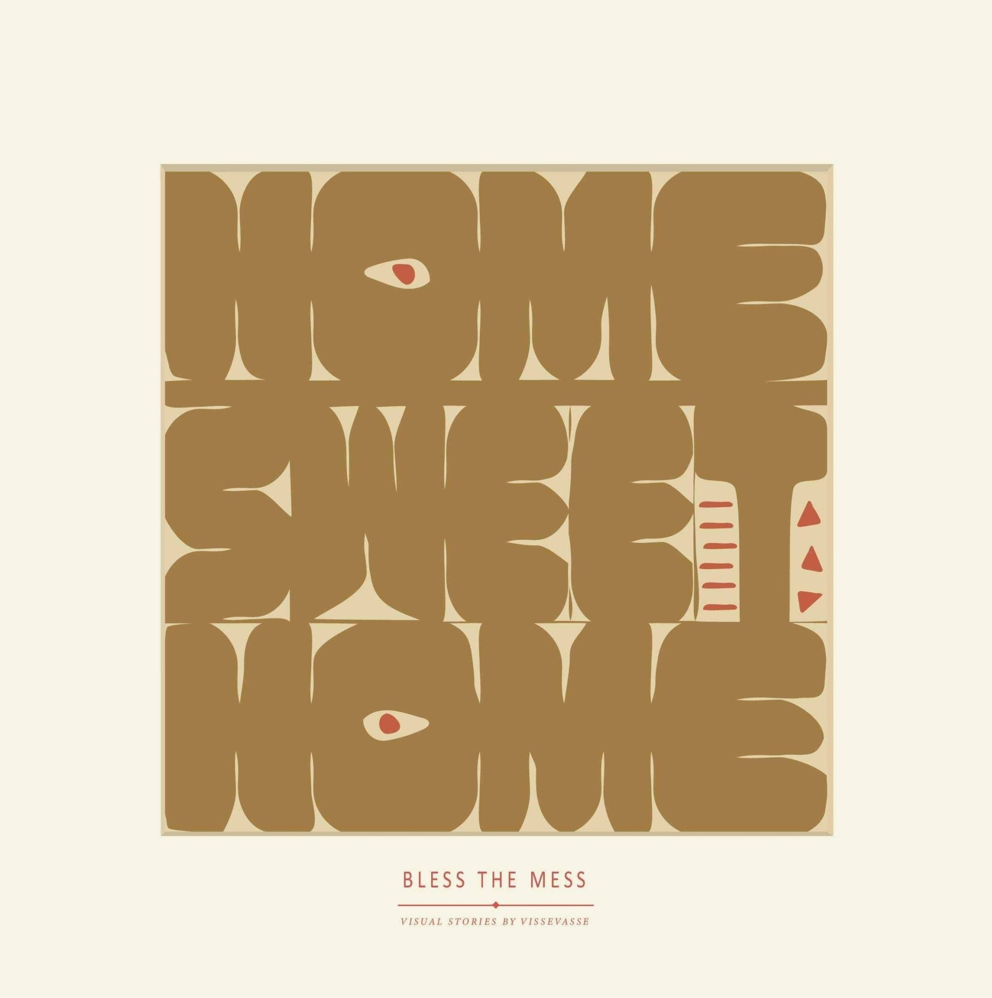 Vissevasse Home Sweet Home Poster, 50x50 Cm