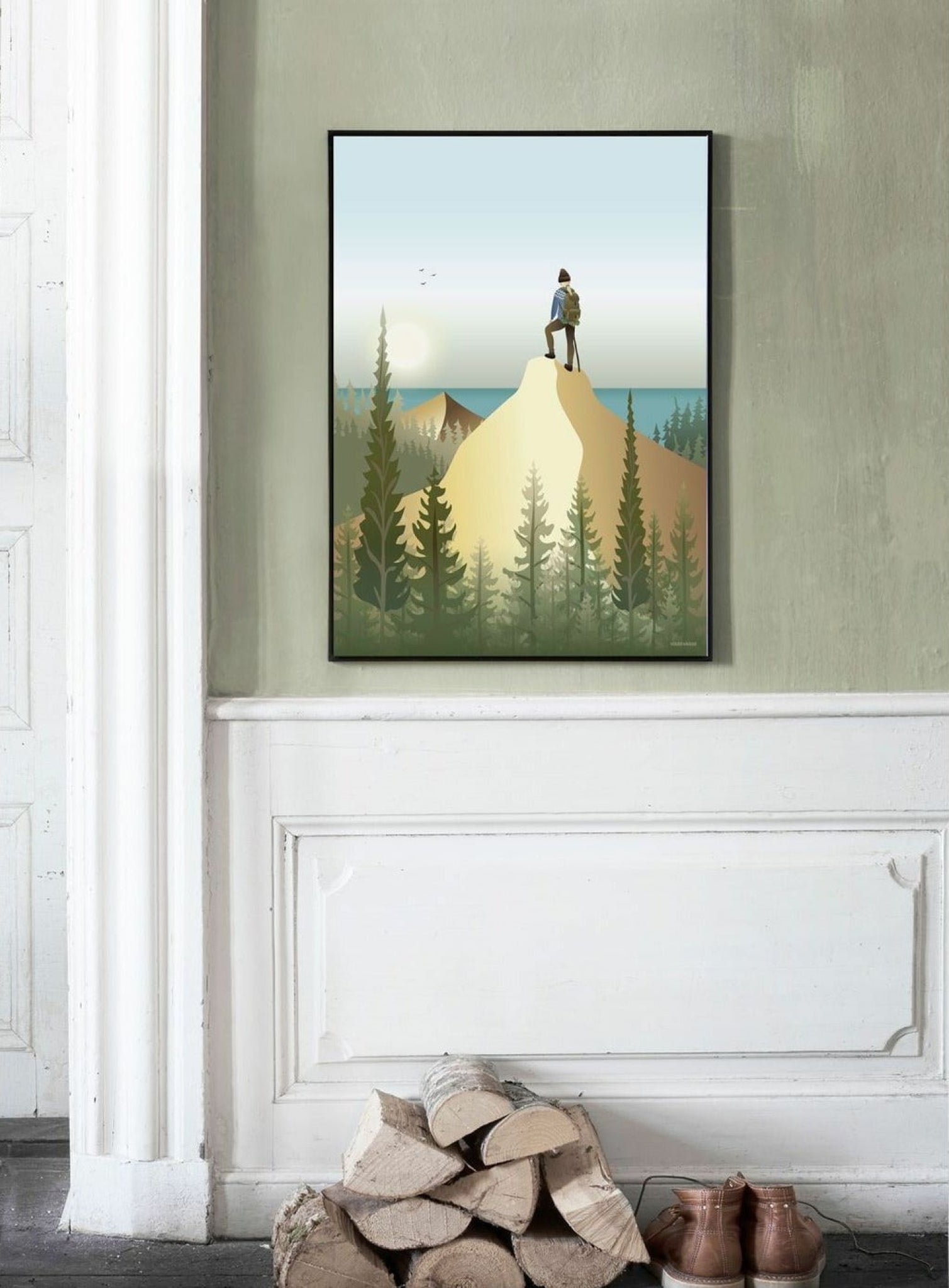 Vissevasse Top Of The Mountain Poster, 50 X70 Cm